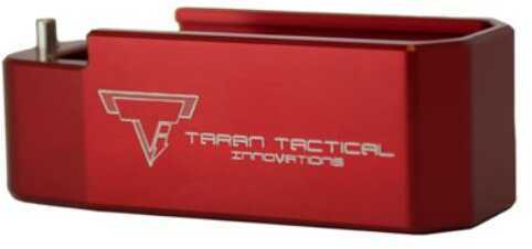 Taran Tactical Innovation PMAG Base Pad for AR15 +5 Red Finish PMBP-03