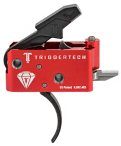 TriggerTech AROTRB14NNC Diamond With Bolt Release AR-Platform Two Stage Traditional Curved 1.50-4.00 Lbs
