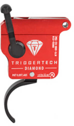 TriggerTech R70SRB02TNC Diamond Without Bolt Release Remington 700 Black Single-Stage Traditional Curved 0.30-2 lbs Righ