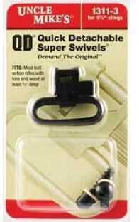 Uncle Mikes Black 1 1/4" Quick Detach Sling Swivels Md: 13113