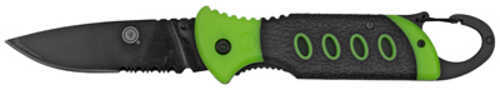 UST - Ultimate Survival Technologies Folder 3.5 Glo Knife Tool Black Oxide Finish Glow in the Dark Hande 3.5" Blade 5.7"