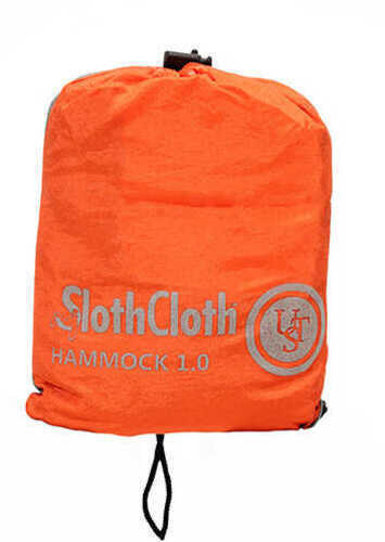 UST - Ultimate Survival Technologies SlothCloth Hammock 1.0 Gray/Orange Lightweight 96"x50" Flat Peggable Box Packaging