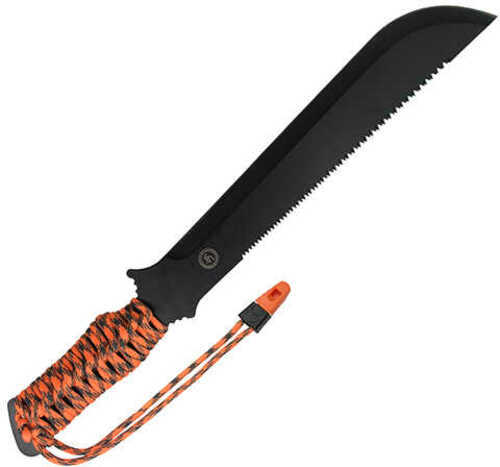 UST - Ultimate Survival Technologies Paracuda Pro Machete Tool Black Oxide Finish 11" Blade with Saw Tooth Edge Sheath I
