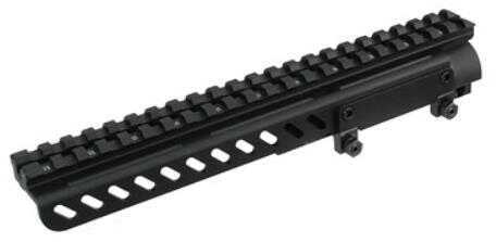 Leapers Inc. - UTG Receiver Cover Mount Fits SKS with 22 Slots and Shell Deflector Black MTU017