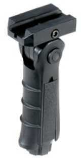 Leapers Inc. - UTG Model 4 Vertical Foregrip Black Ergonomic Ambidextrous 5-Position Foldable Picatinny Rb-FGR