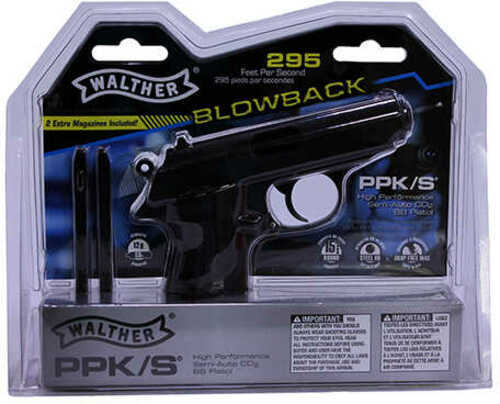 RWS/Umarex Walther PPK/S Air Pistol .177 BB 280 Feet Per Second Black Finish 15Rd 2252409
