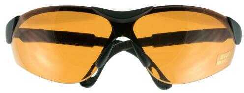 Walkers GWPXSGLAMB Shooting Glasses Elite Shooting/Sporting Black Frame Polycarbonate Amber Lens