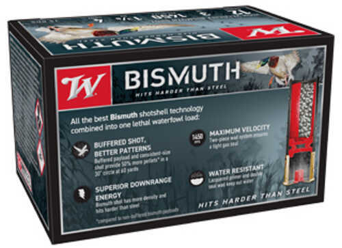 Winchester Ammunition Bismuth 12 Gauge 3" #4 1-3/8oz Shotshell 15 Round Box SWB1234XV