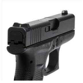 XS SIGHTS GL0003S6 DXT Standard Dot Compatible with for Glock 42/43 Green Tritium w/White Outline Front
