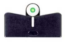 XS SIGHTS SW0019S3 DXW Big Dot S&W M&P Full Size/Compact Green Tritium w/White Outline Front Black Stripe Rear