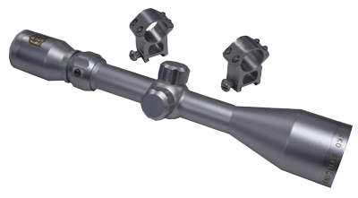 Nikko Sterling Gold Crown Scope 3-9X42 Mono Tube Matte Silver With Duplex Reticle And Rings Included.