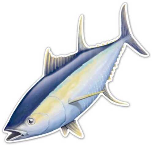 Salty Bones Action Fish Decal 5-1/2In X 7In Tuna Md#: Ed2480Sb