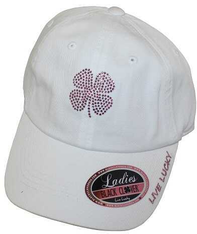 Black Clover Bling #2 Adjustable Women's Hat White/Pink