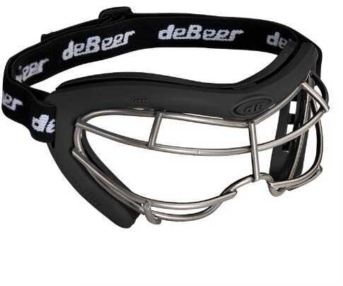 deBeer Lacrosse Vista Si Goggle Black Frame And Silver Wire