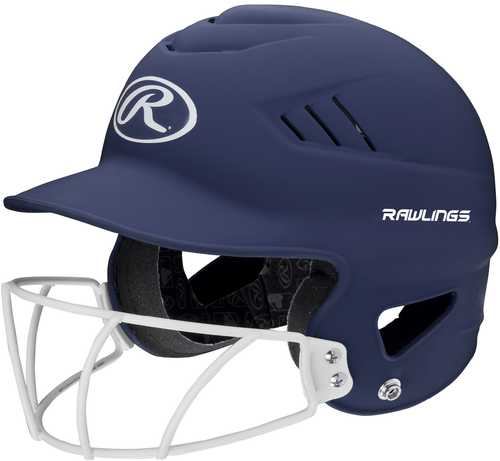 Rawlings Coolflo Highlighter Softball Helmet Face Guard-Navy