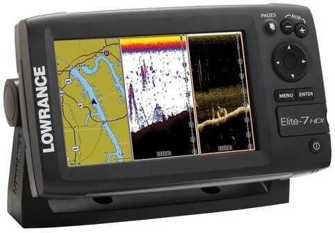 Lowrance Elite-7 Combo Base With Xdcr 83/200 455/800 Md:000-10966-001