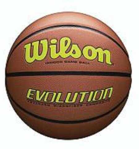 Wilson Evolution Official Size Game Basketball-Yellow