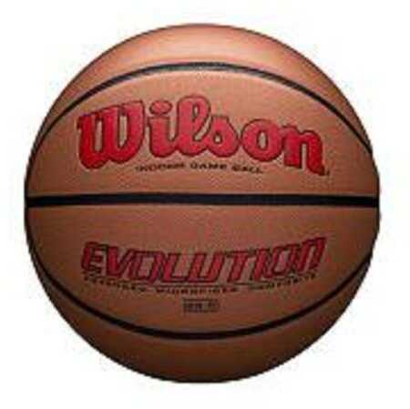 Wilson Evolution Official Size Game Basketball-Scarlet