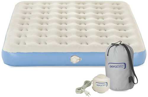 Aerobed Airbed Queen Single High with 120 volt Combo