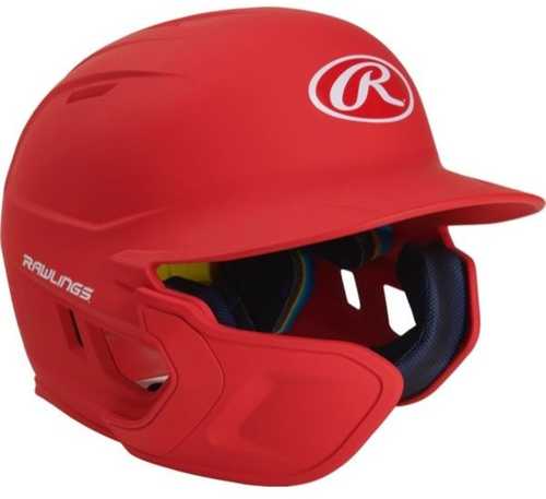 Rawlings Mach EXT Batting Helmet-Scarlet-SR-LH