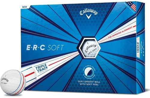 Callaway Golf ERC Soft Triple Track Balls - White-12pk