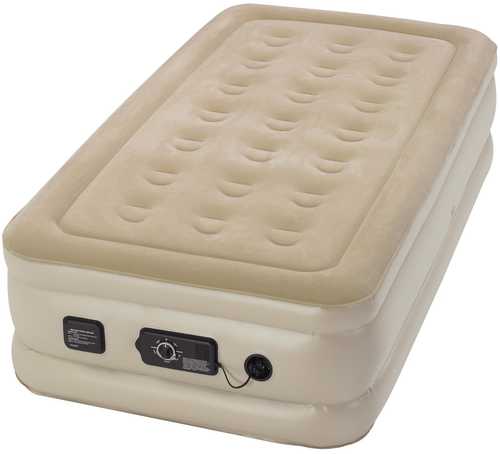 Serta Raised Twin Airbed with NeverFlat Pump