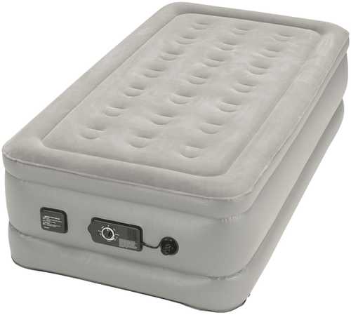 Insta-bed Raised Twin Airbed with NeverFlat Pump