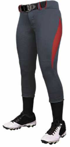 Champro Womens Surge 2 Color Softball Pant Graph Scarlet XL