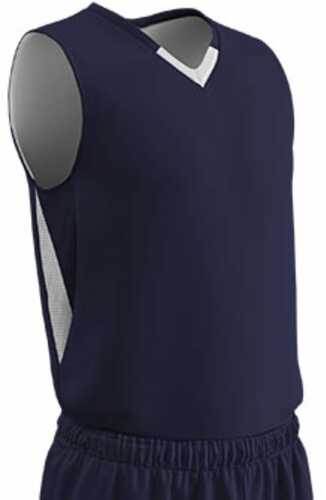 Champro Adult Pivot Reverse Basketball Jersey Navy White MED