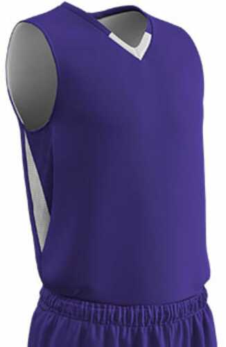 Champro Adult Pivot Reverse Basketball Jersey Purple Wht 3XL