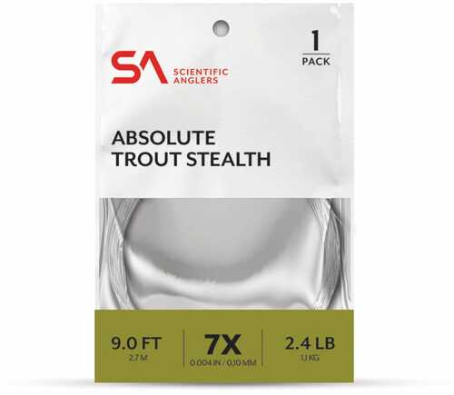 Scientific Anglers Absolute Trout Stealth 9 ft 7X Leader