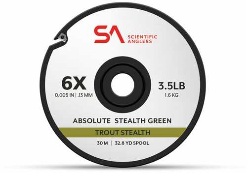 Scientific Anglers Absolute Trout Stealth Tippet 30M 6X Grn