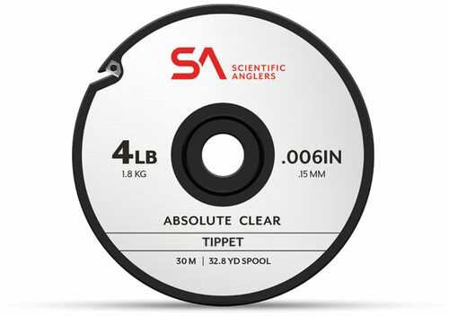 Scientific Anglers Absolute Tippet 30M 4lb Clear