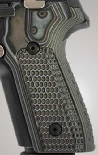 Hogue Sig Sauer P228 P229 DA SA Piranha G10 Black Grey