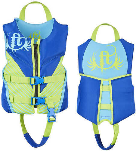 Full Throttle Child Life Jacket Rapid-Dry Flex-Back-Blue
