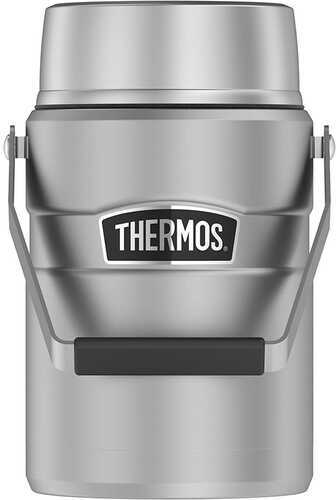 Thermos 47 oz SS Food Jar w Inner Containers Silver