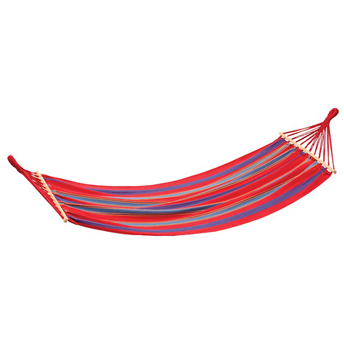 Stansport Bahamas Cotton Hammock-Single-Red-78in X 37in