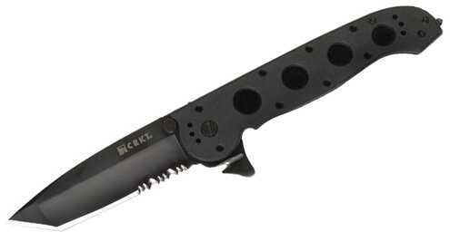 CRKT M16-14ZLEK 3.75" Half Serrated Black Tanto Blade