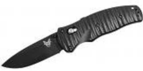 Benchmade Volli Folding Knife Drop Pnt Plain Edge Black Blade