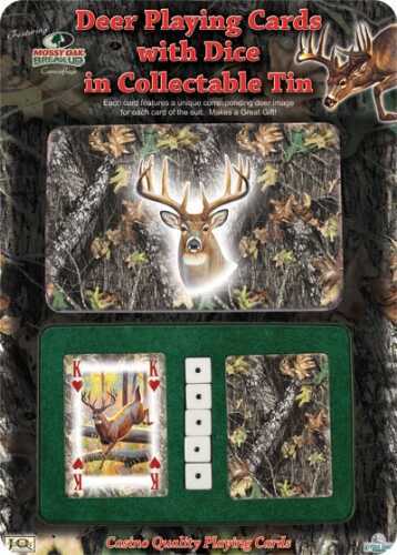 River's Edge Playing Card And Dice Set In Collectable Tin Double Deck APG