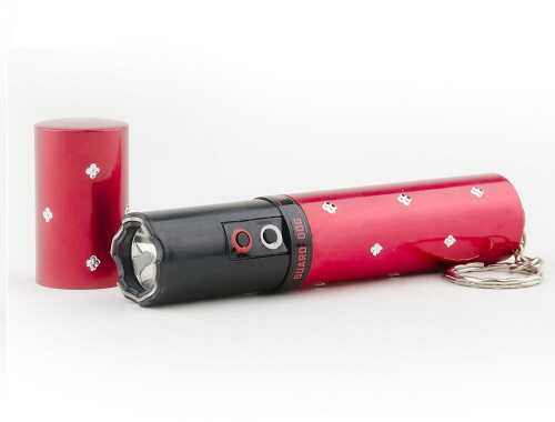 Guard Dog Electra Concealed Lipstick Stun Gun With Flashlight, Red