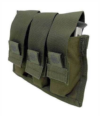 T ACP rogear OD Green Triple Pistol Mag Pouch With Griptite