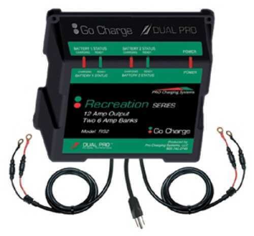 Dual Pro Recreat Series Output Charger 2-6 Amp Bank Rs2