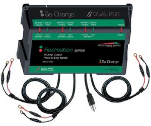 Dual Pro Recreation Series Battery Charger, RS3 Three 6-Amp Banks Model 692614