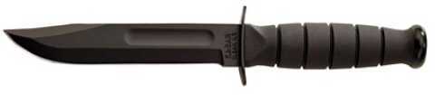 Ka-Bar Short Knife Black Leather Sheath Straight Edge