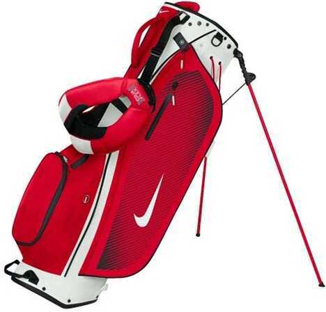 Nike Sport Lite Stand Golf Bag-White/Red/Blk