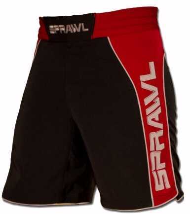 Sprawl Fusion II Shorts Black/Red/Gray Size 30