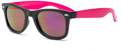 Real Kids Blk Frame/Neon Pink Temples Mirror Lens 10