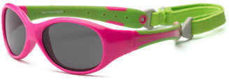 Cherry Pink/Lime Green Flex Fit Removable Band Smoke Lens 2+