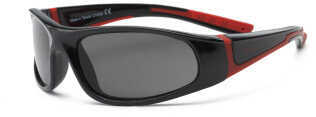 Real Kids Black/Red Flex Fit Smoke Lens 7+ Sunglasses